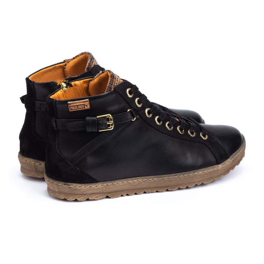 Women's Pikolinos LAGOS Ankle Boots Black | NZ V352907